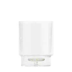 35 cl - Zafferano Teca Terrazzo Bicchiere Acqua Fatto a Mano In Vetro Borosilicato Set 6 Pz
