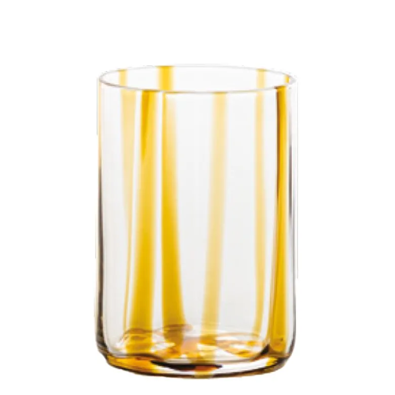 35 cl - Zafferano Tirache Bicchiere Acqua in Vetro Borosilicato - Set 6 Pezzi