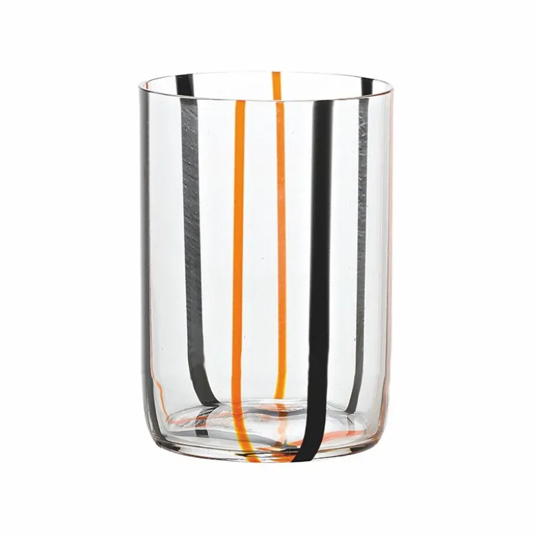 35 cl - Zafferano Tirache Bicchiere Acqua in Vetro Borosilicato - Set 6 Pezzi