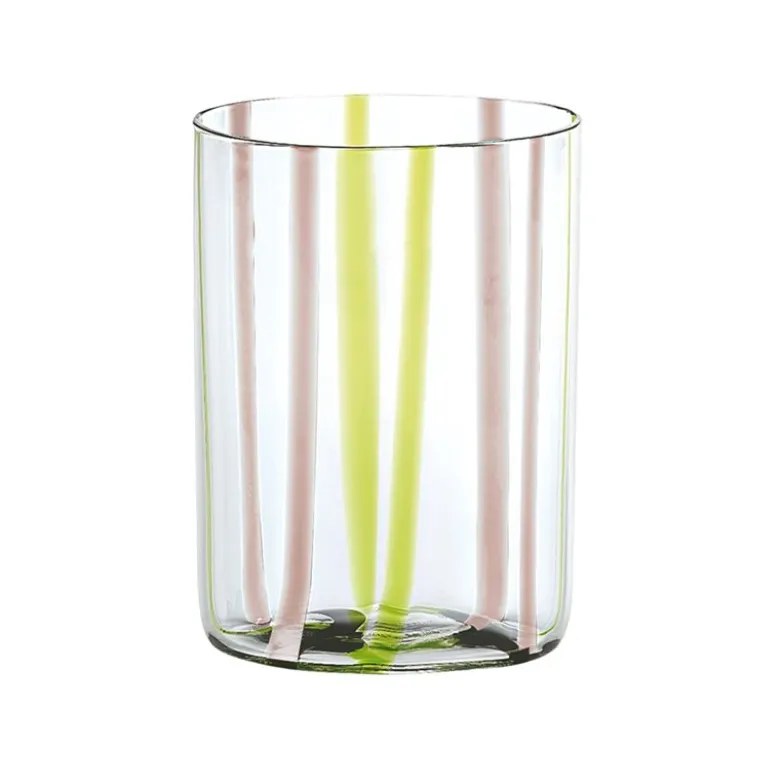 35 cl - Zafferano Tirache Bicchiere Acqua in Vetro Borosilicato - Set 6 Pezzi