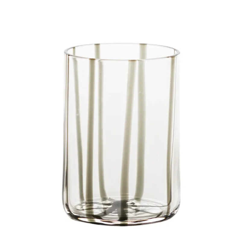 35 cl - Zafferano Tirache Bicchiere Acqua in Vetro Borosilicato - Set 6 Pezzi