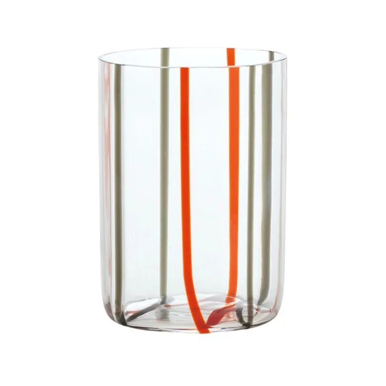 35 cl - Zafferano Tirache Bicchiere Acqua in Vetro Borosilicato - Set 6 Pezzi