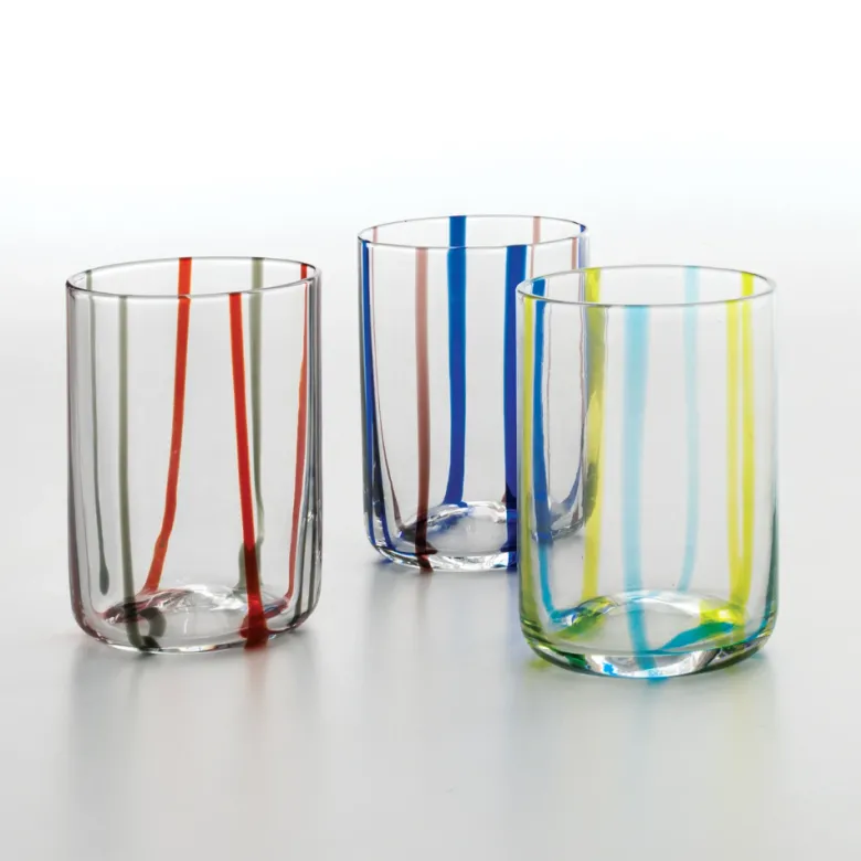 35 cl - Zafferano Tirache Bicchiere Acqua in Vetro Borosilicato - Set 6 Pezzi