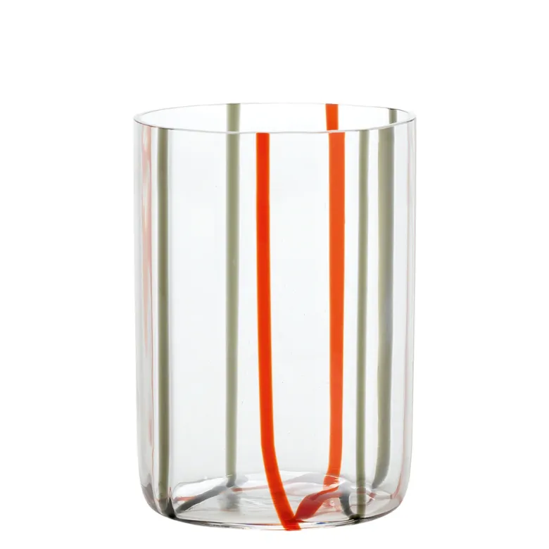 35 cl - Zafferano Tirache Bicchiere Acqua in Vetro Borosilicato - Set 6 Pezzi