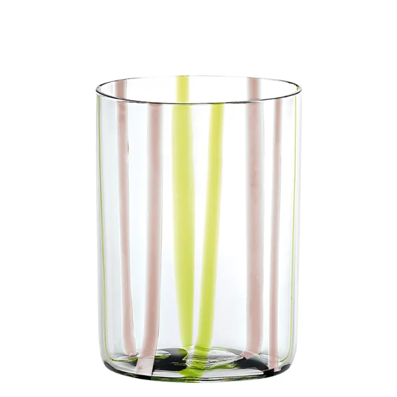 35 cl - Zafferano Tirache Bicchiere Acqua in Vetro Borosilicato - Set 6 Pezzi