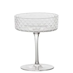 25 cl - Zafferano Veneziano Mixology Coppa Champagne in Vetro - Set 4 Pezzi