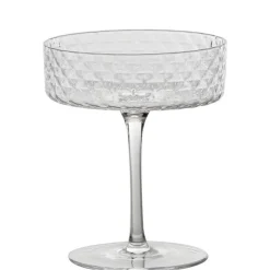 25 cl - Zafferano Veneziano Mixology Coppa Champagne in Vetro - Set 4 Pezzi