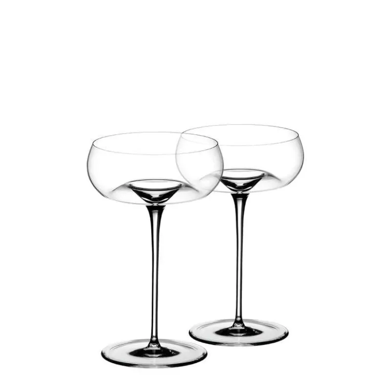 25 cl - Zieher Vision Nostalgic Bicchiere Cocktail in Vetro Soffiato - Set 2 Pezzi
