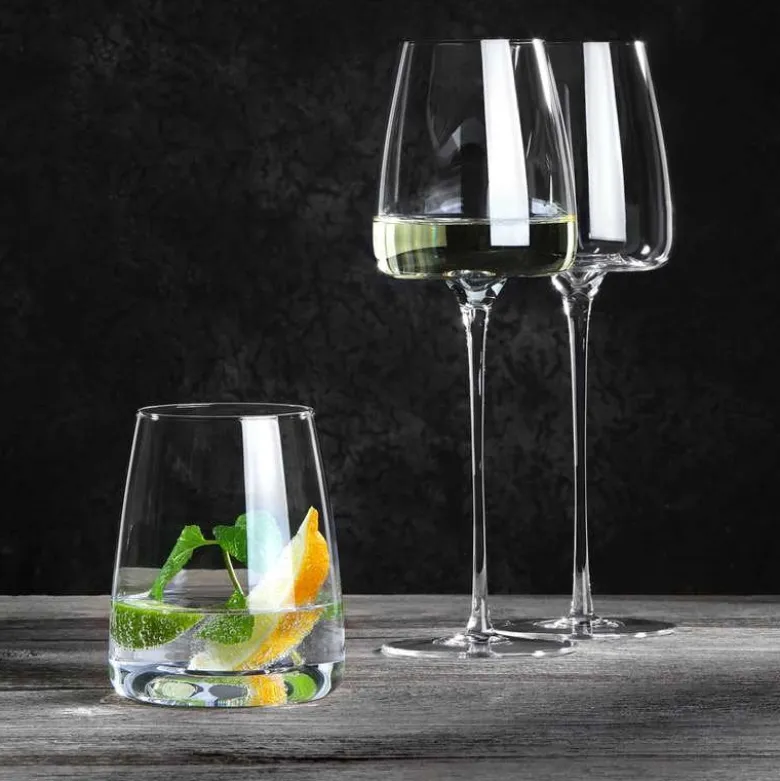 25 cl - Zieher Vision Side Bicchiere Vino in Vetro Borosilicato - Set 2 Pezzi