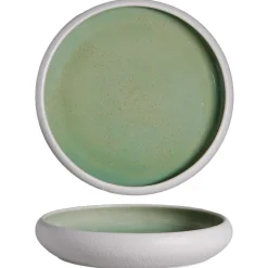 22 cm - Alberoshop Sandy Piatto Fondo In Stoneware Set 4 Pz