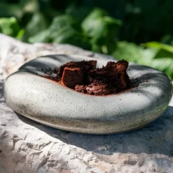 23 cm - Alberoshop Stone Piatto Presentazione Cuscino In Stoneware Set 3 Pz