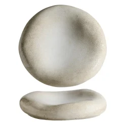 23 cm - Alberoshop Stone Piatto Presentazione Cuscino In Stoneware Set 3 Pz