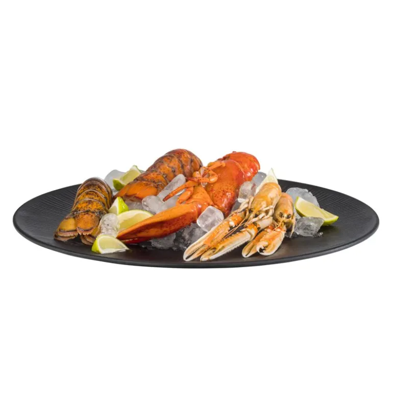 42 cm - Aps Nero Vassoio In Melamina - Set 6 Pz