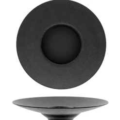 28 cm - Ariane Black Dazzle Piatto Fondo In Porcellana - Set 6 Pz