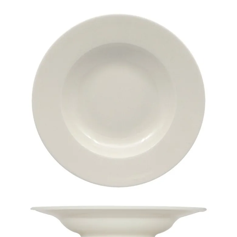 23 cm - Ariane Prime Piatto Fondo In Porcellana - Set 12 Pz