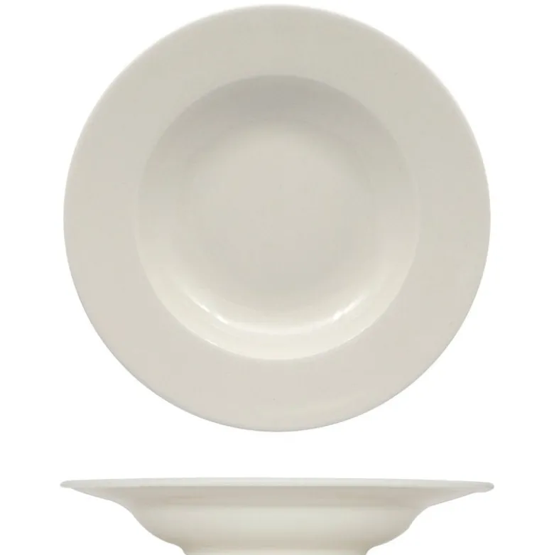 30 cm - Ariane Prime Piatto Pasta In Porcellana - Set 6 Pz