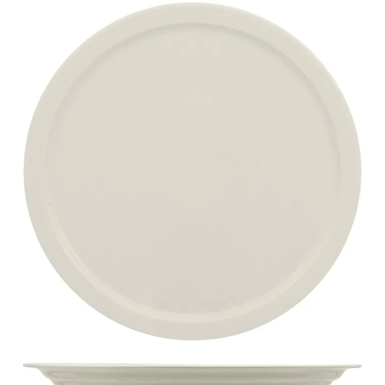 33 cm - Ariane Prime Piatto Pizza In Porcellana - Set 6 Pz