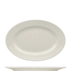 28 cm - Ariane Prime Piatto Vassoio Ovale In Porcellana - Set 12 Pz