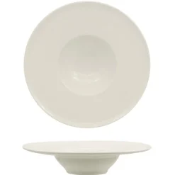 28 cm - Ariane Privilege Piatto Pasta In Porcellana - Set 6 Pz