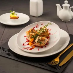 28 cm - Ariane Vital Coupe Piatto Pasta In Porcellana - Set 6 Pz