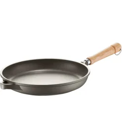 24 cm - Berndes Bonanza Padella Antiaderente In Alluminio Con Manico In Legno