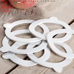 9 cm Bormioli Rocco Fido Guarnizioni Fido In Vetro - Set 6 Pz