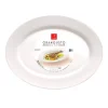 35 cm - Bormioli Rocco Grangusto Piatto Portata In Vetro Opale Temperato - Set 6 Pz