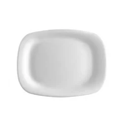 28 cm - Bormioli Rocco Grangusto Piatto Portata In Vetro Opale Temperato - Set 6 Pz