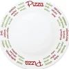 33 cm - Bormioli Rocco Ronda Piatto Pizza In Vetro Opale - Set 6 Pz