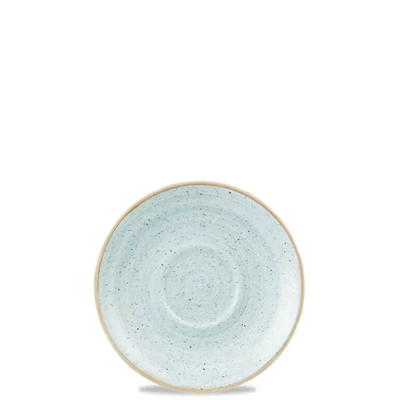 15.6 cm - Churchill Stonecast Piattino Tazza Cappuccino Rotondo In Porcellana