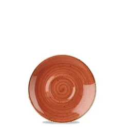 15.6 cm - Churchill Stonecast Piattino Tazza Cappuccino Rotondo In Porcellana