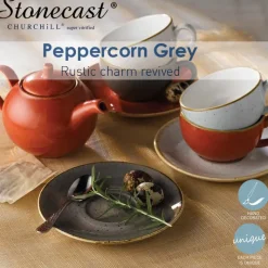 11.8 cm - Churchill Stonecast Piattino Tazzina Caffé Rotondo In Porcellana