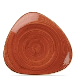 31 cm - Churchill Stonecast Piatto Piano Triangolare In Porcellana Vetrificata