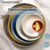 26 cm - Churchill Stonecast Piatto Piano Triangolare In Porcellana Vetrificata