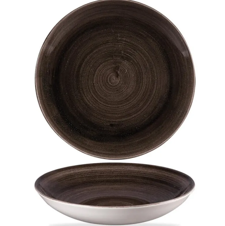 24.8 cm - Churchill Stonecast Piatto Fondo Rotondo In Porcellana Vetrificata