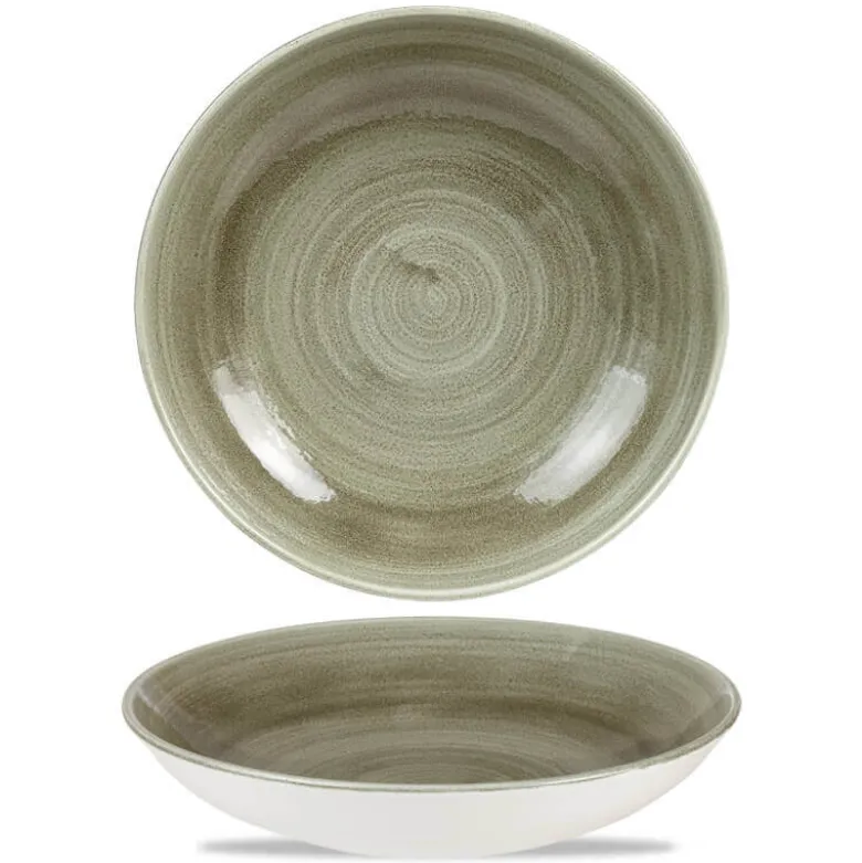 24.8 cm - Churchill Stonecast Piatto Fondo Rotondo In Porcellana Vetrificata