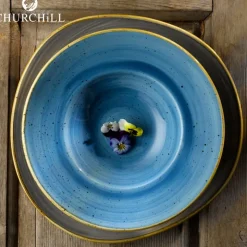 28 cm - Churchill Stonecast Piatto Pasta Rotondo In Porcellana Vetrificata