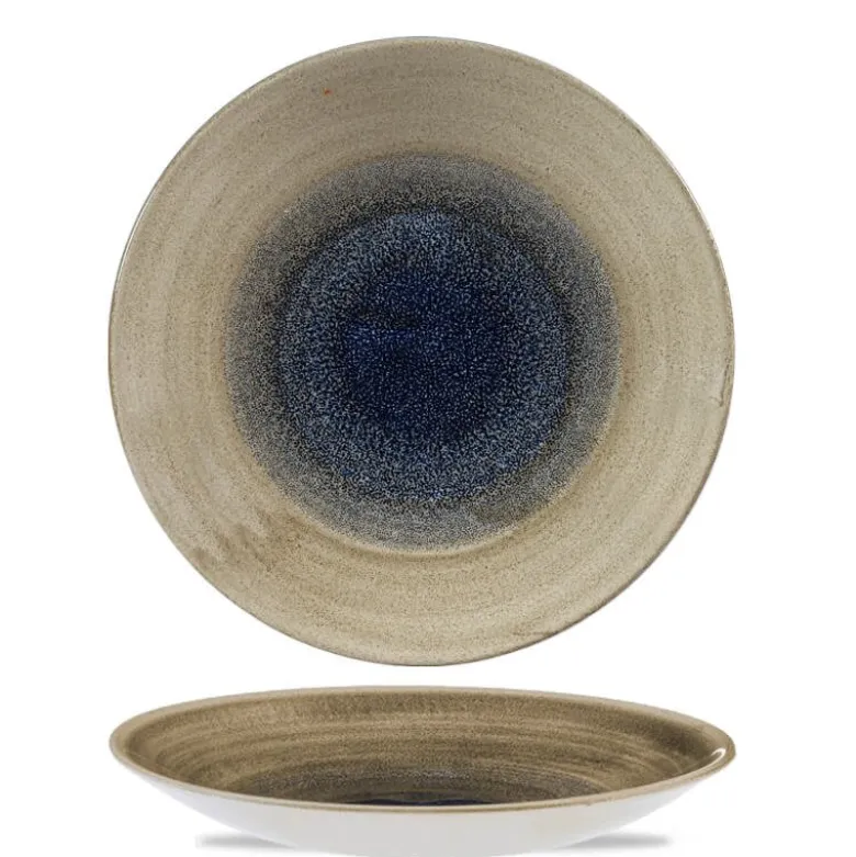 25.5 cm - Churchill Stonecast Piatto Fondo Rotondo In Porcellana Vetrificata
