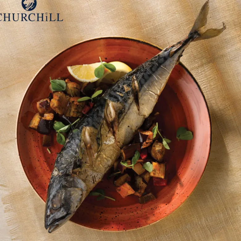 31 cm - Churchill Stonecast Piatto Fondo Rotondo In Porcellana Vetrificata