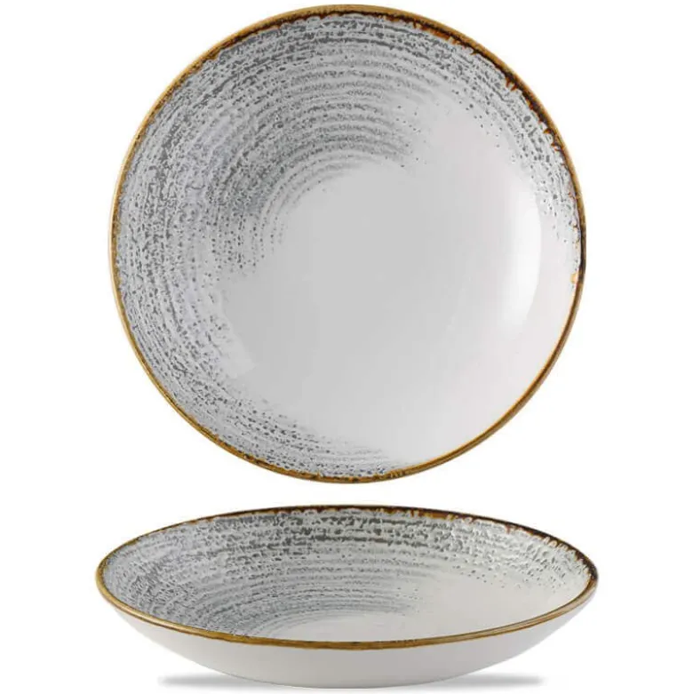 24.8 cm - Churchill Studio Prints Homespun Piatto Fondo In Porcellana Vetrificata