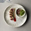 28.8 cm - Churchill Studio Prints Kintsugi Piatto Piano In Porcellana Vetrificata