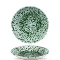 18.2 cm - Churchill Studio Prints Mineral Green Piatto Fondo In Porcellana Vetrificata