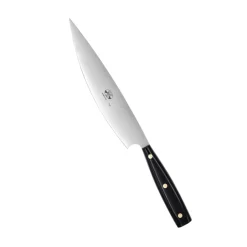 22 cm - Coltellerie Berti Due Per Firenze Coltello Servizio Arrosto In Acciaio Inox Con Manico Metacrilato Nero
