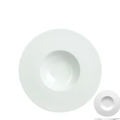 25 cm - Costa Verde Saturno Piatto Fondo In Porcellana - Set 4 Pz