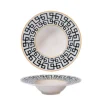 28 cm - Dedalo Piatto Pasta In Porcellana - Set 6 Pz