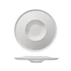 28 cm - Essentia Damasco Piatto Fondo Gourmet In Porcellana Set 4 Pz