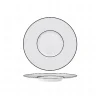 17 cm - Essentia Ligne Noir Piatto Pane In Porcellana - Set 6 Pz