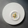 30.5 cm - Essentia Moon Piatto Presentazione Decorato In Porcellana Set 4 Pz