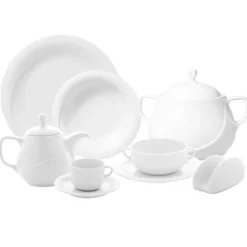 21 cm - Gural Porselen X-Tambul Piatto Frutta Dessert In Porcellana - Set 12 Pz