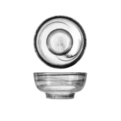 10.5 cm - H&H Alabastro Coppa Dessert Macedonia In Vetro - Set 6 Pz
